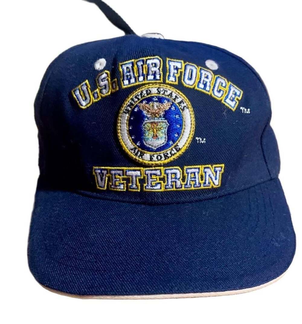 Rapid Dominance U.S. Air Force Veteran Embroidered Navy Blue Baseball Cap Hat